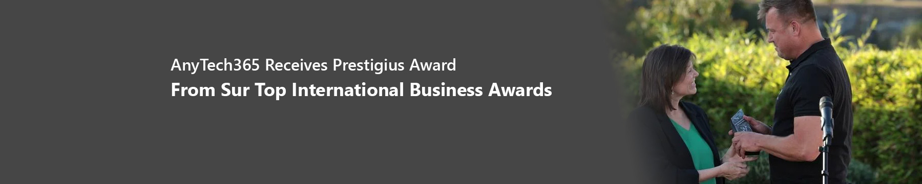 AnyTech365 and The Experience Group – winners of the first SUR in English Top International Business awards